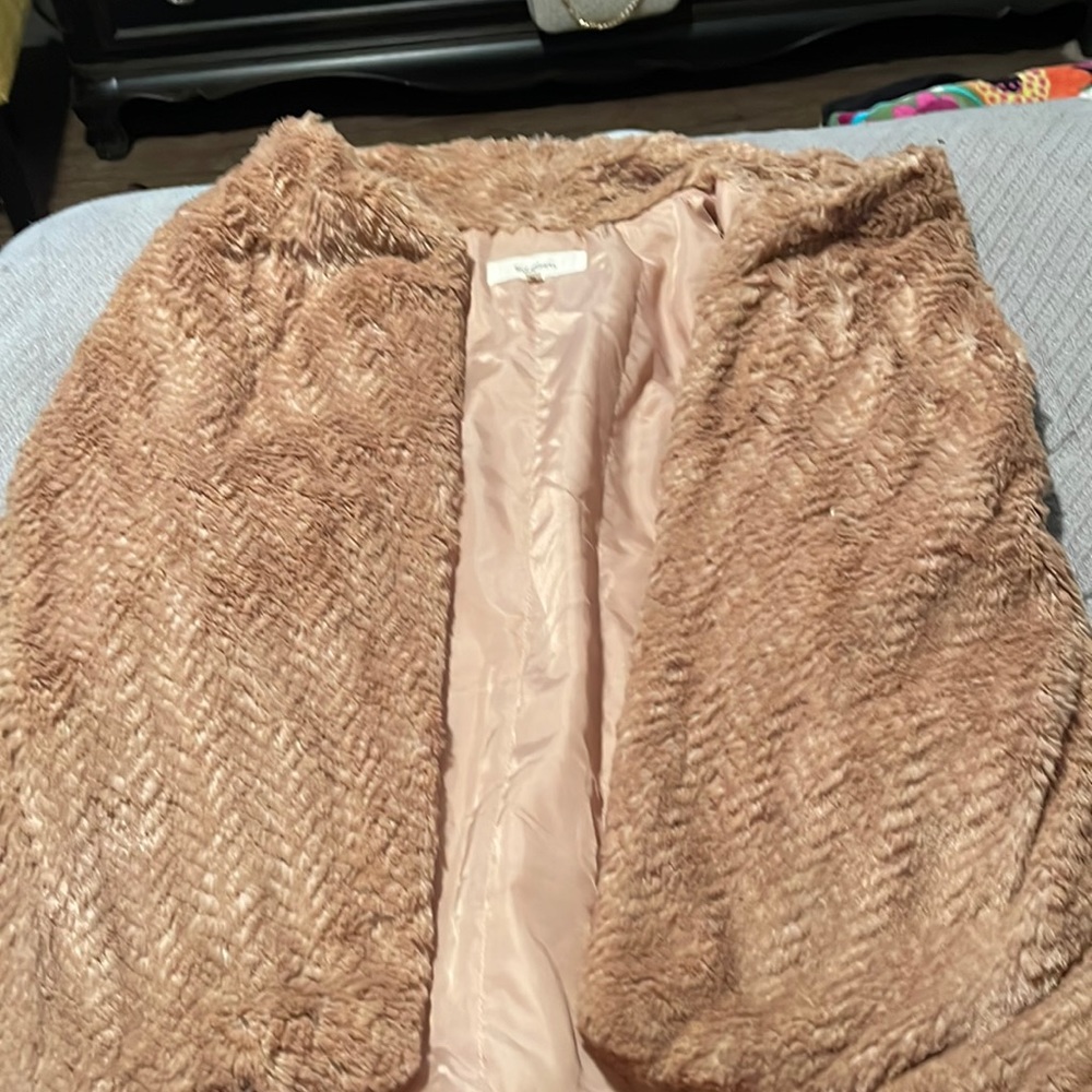 Faux fur vest